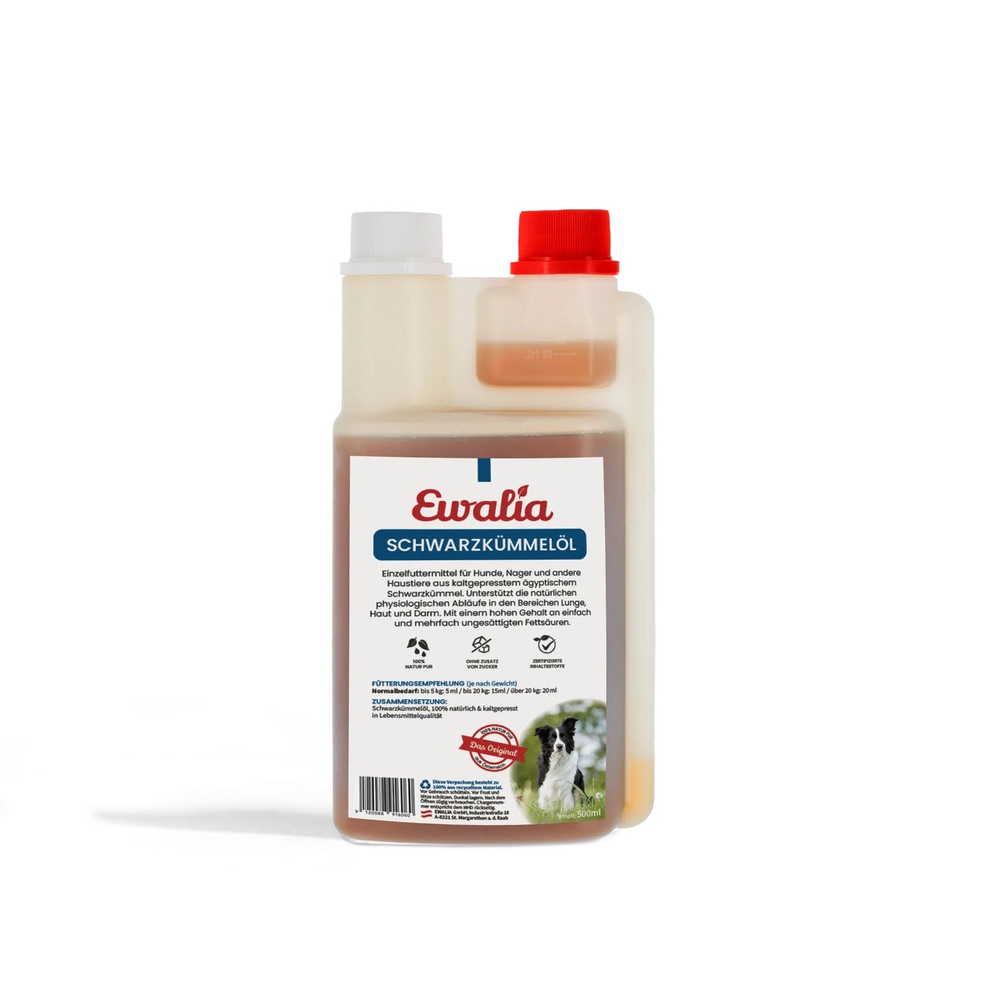 EWALIA Schwarzkümmelöl für Hunde 500ml