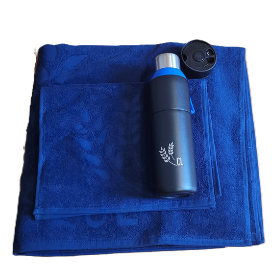 Reitsport-Bundle – Handtücher & Thermobecher 2‑in‑1 | CL Collection