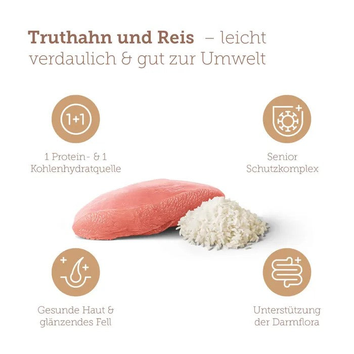 mera pure sensitive Senior Truthahn & Reis 12,5kg