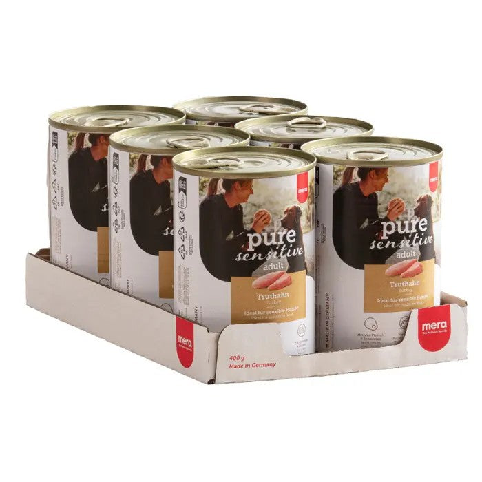 mera pure sensitive Truthahn Nassfutter 6x400g