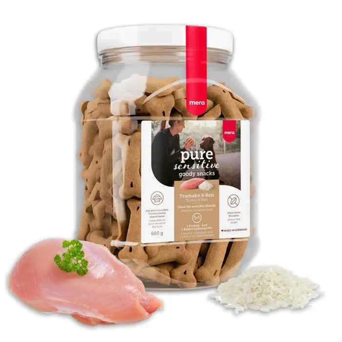 mera pure sensitive  goody snacks Truthahn & Reis